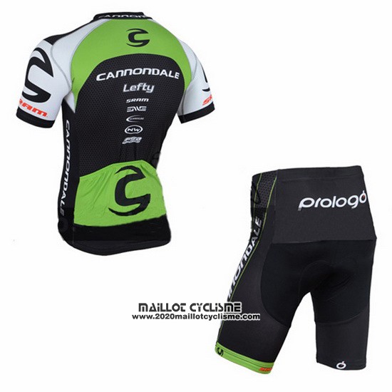 2016 Maillot Ciclismo Canonodale Vert et Noir Manches Courtes et Cuissard